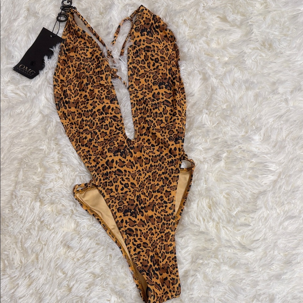 Omg Swimwear Animal Print One Piece